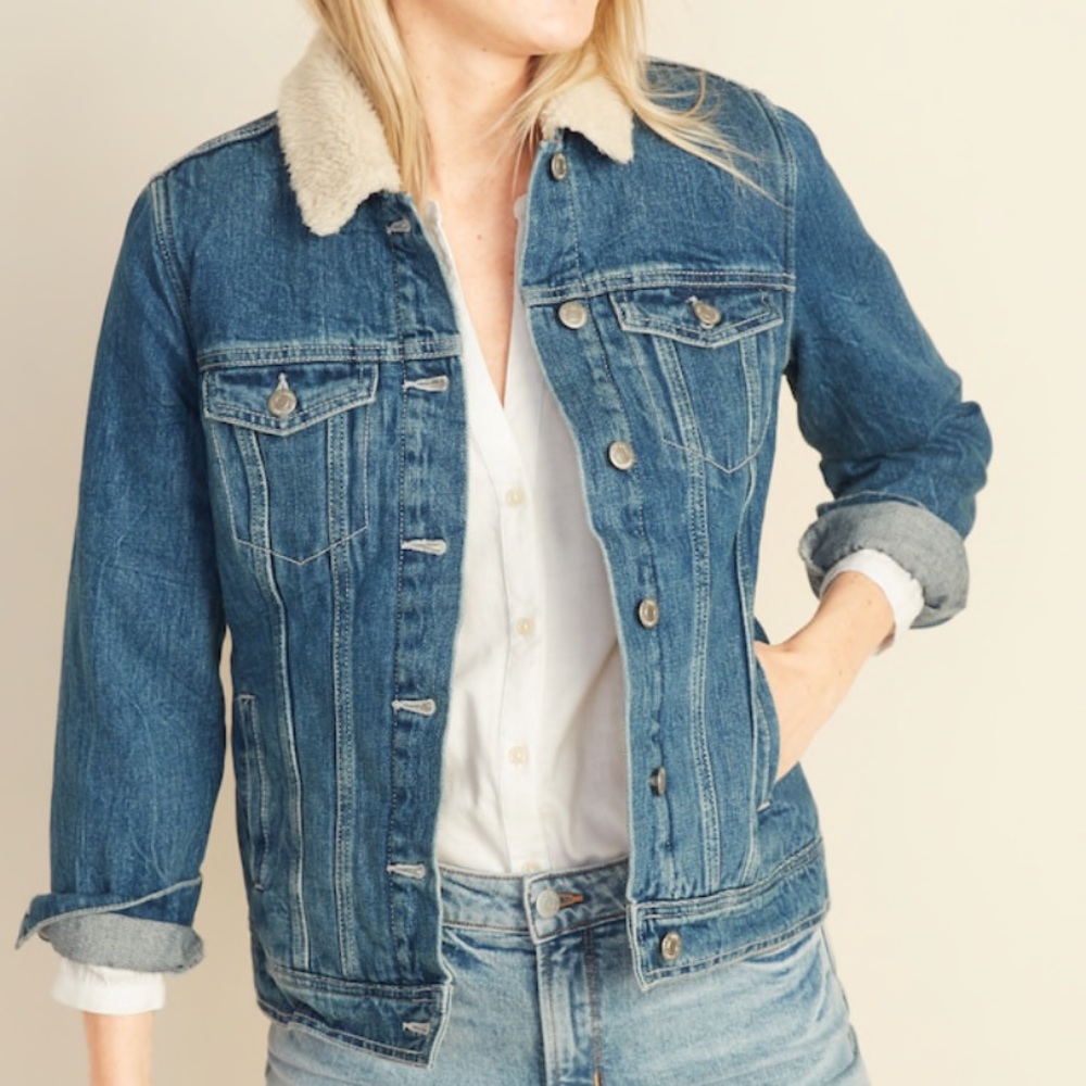 OldNavy | Jean Jacket Sherpa-Lined
